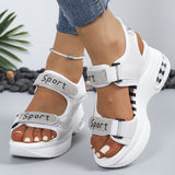 Schicke orthopädische Plattform-Sandalen für Damen, verziert mit Kristallen