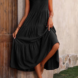 Odette™ - Bequemes V-Ausschnitt Schichtenkleid