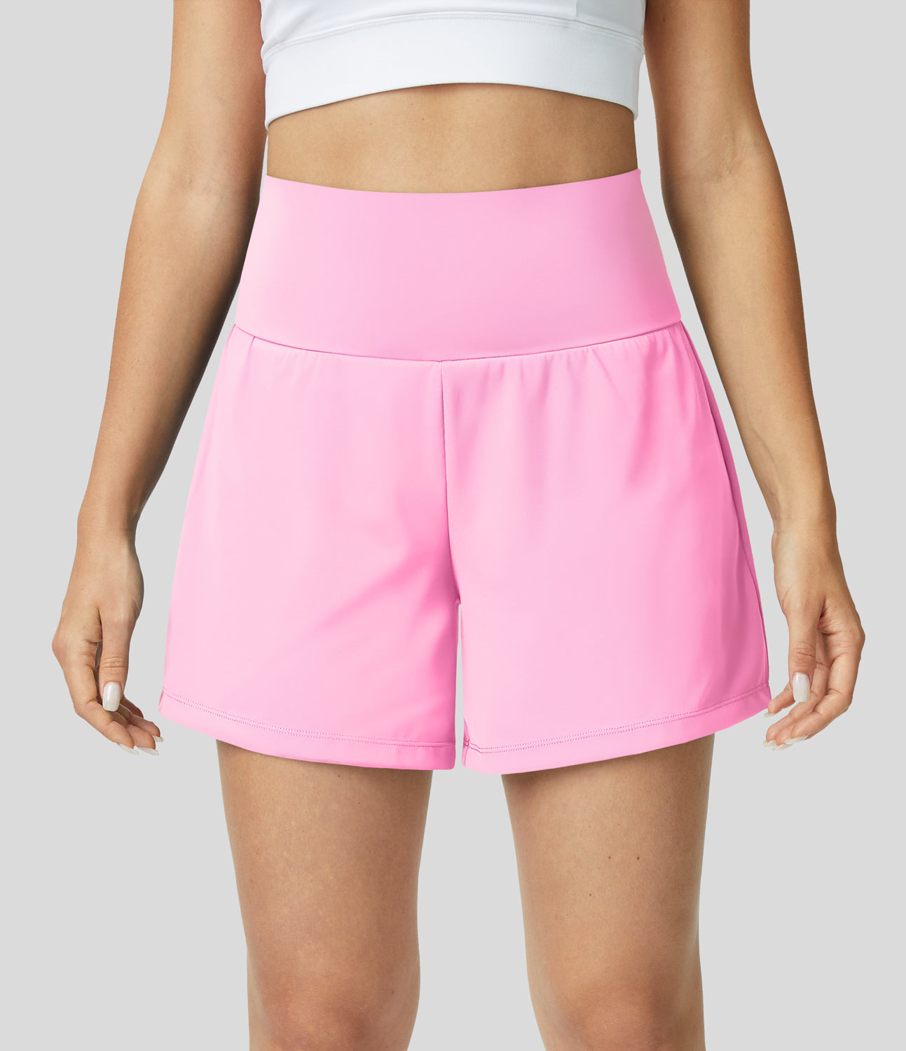 Luigia - 2 In 1 Yoga Shorts Mit Hoher Taille