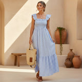 Ivara - Elegantes Karomuster Sommerkleid