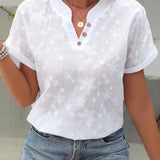 Dafne™ - Sommerblumen Lockere Bluse