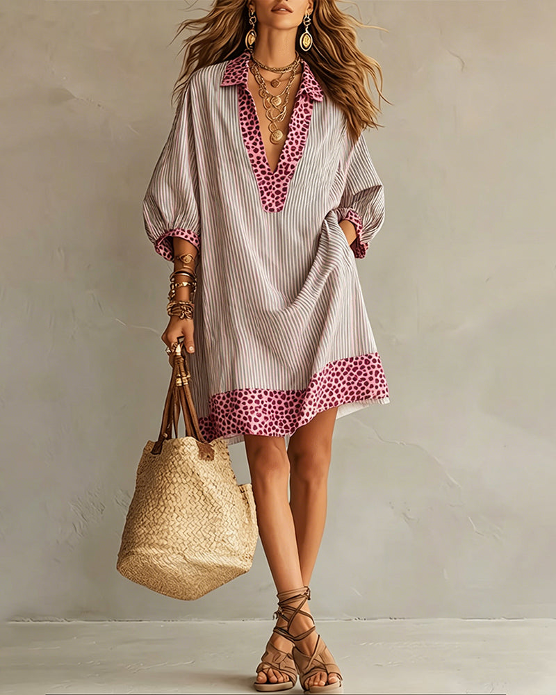 Zélie | Damen Mini-Kleid mit Puffärmeln