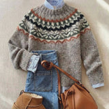 Eleanor | Klassischer nordischer Erbe Strickpullover