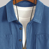 Bryce | Herren Langarm-Overshirt mit Taschen und Knöpfen