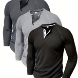 Chad™ - Herren Henley-Shirt