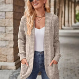 Neva™ - Eleganter Rippstrick-Cardigan mit langen Ärmeln