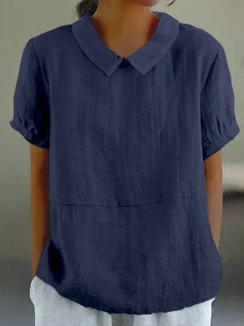 Amalie ™ - Entspannt geschnittene Bluse mit Kragen