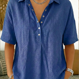 Willow | Bluse mit Kragen und Knopf