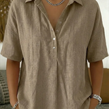 Willow | Bluse mit Kragen und Knopf
