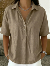 Willow | Bluse mit Kragen und Knopf