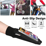 Herren Touchscreen-Fahrradhandschuhe mit rutschfestem Design