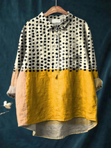 Martha | Legere Damenbluse mit Punkteprint