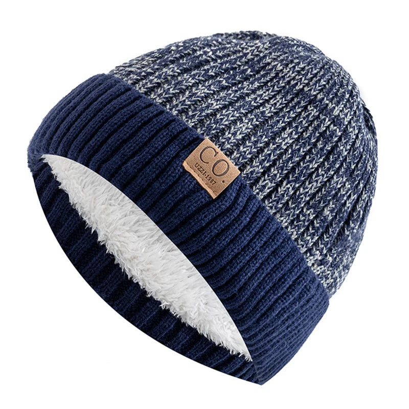 Vintage Vibe Mütze | Retro gefütterte Wintermütze mit lässigem Strickdesign