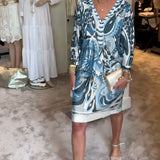 Moonie - Kleid mit Sonnenstrahlen-Druck