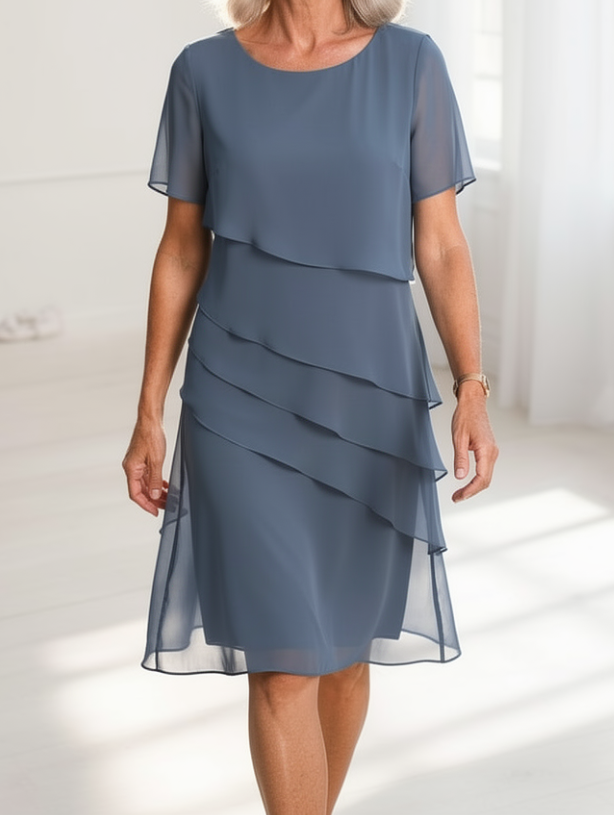 Linda | Elegantes Komfort-Rüschendress