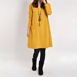 Mila - Elegantes Kleid Mit Einer Tasche