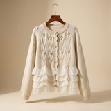 Rüschennatürliches Cardigan™