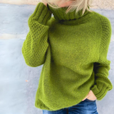 Eleganza™ | Eleganter Rollkragenpullover Angela Apfelgrün
