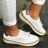 Elizabeth | Damen Slip-On Sneaker mit Ausschnitten