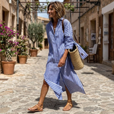 Nichole™ Schickes Gestreiftes Sommerkleid