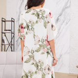 Camila™ – Elegantes Blumen-Chiffonkleid