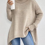 Bridgette™ - Bequemer langer Rollkragenpullover