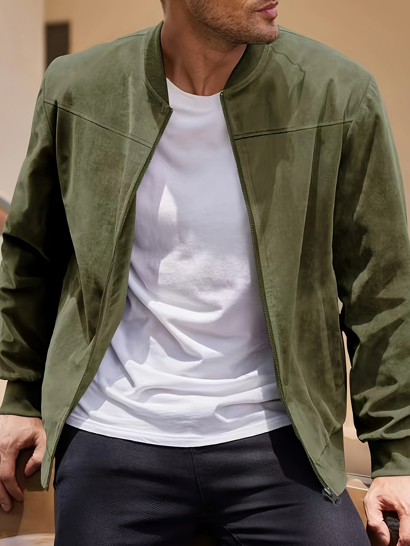 Dex™ - Klassische Wildleder-Zipperjacke