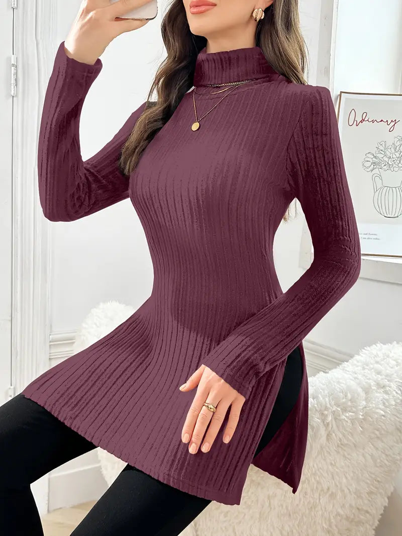 Sarah - Eleganter Langärmeliger Pullover Mit Schmaler Passform Für Den Herbst