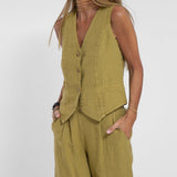 Ella | Weste Weite Hosen Set (Fast ausverkauft)