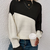Zelda™ - Eleganter Color Block Pullover