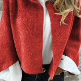 BEA™ | Damen Wollmantel mit Rundhalsausschnitt und langen Ärmeln