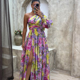 Whitney | Schickes Fließendes Schulterkleid für Sommeranlässe