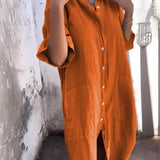 Paige - Knopf-Breeze Kleid