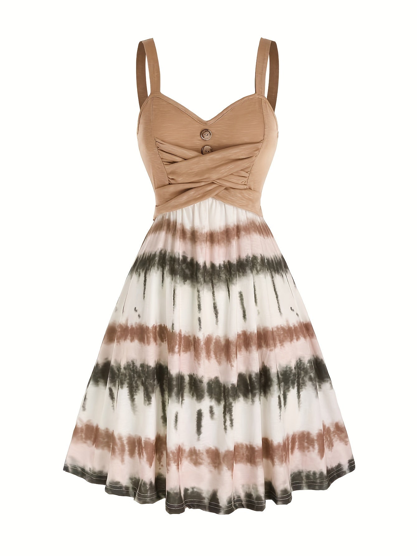 Gisele™ - Bequemes ärmelloses Sommerkleid mit Batikmuster