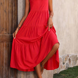 Odette™ - Bequemes V-Ausschnitt Schichtenkleid