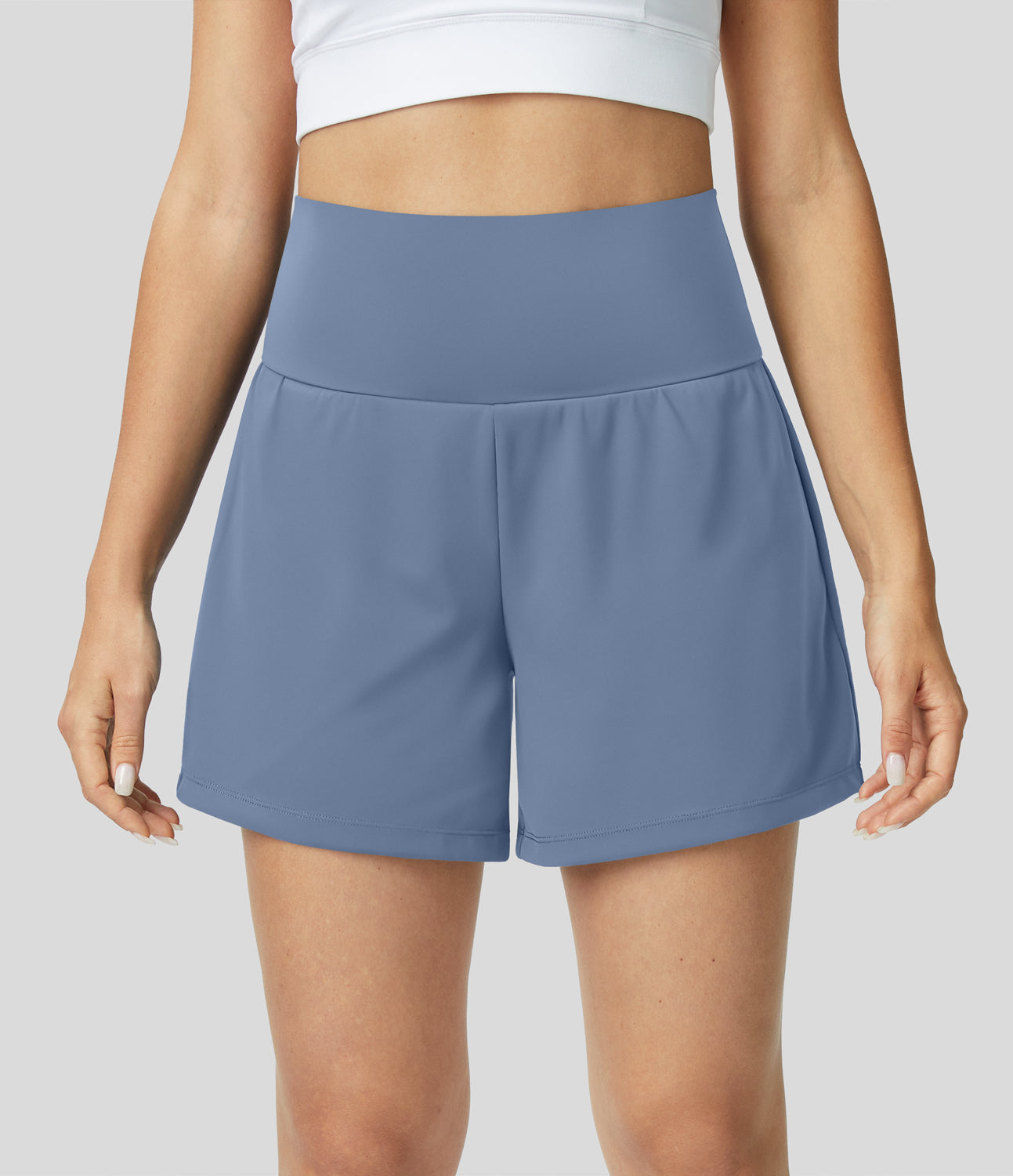 Luigia - 2 In 1 Yoga Shorts Mit Hoher Taille