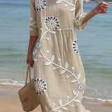 Charlotte | Lässiges Mid-Sleeve Kleid