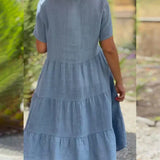 Zoey™ - Lässiges Sommer V-Ausschnitt Kleid