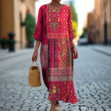 Adeline™ - Fließendes Ethno-Kleid