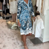 Moonie - Kleid mit Sonnenstrahlen-Druck