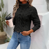 Charlotte - Warmer Gestrickter Damen Rollkragenpullover