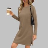 Talia™ – Lässiges Minikleid mit langen Ärmeln und Rundhalsausschnitt