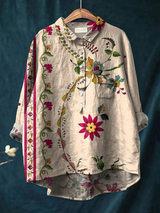Ida | Legere Bluse mit Vintage-Blumenprint