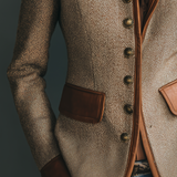 Verena™ - Vintage-Jacke mit Zierbesatz und Taschen
