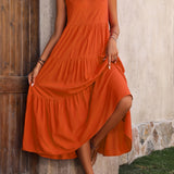Odette™ - Bequemes V-Ausschnitt Schichtenkleid