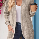 Neva™ - Eleganter Rippstrick-Cardigan mit langen Ärmeln
