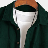 Bryce | Herren Langarm-Overshirt mit Taschen und Knöpfen