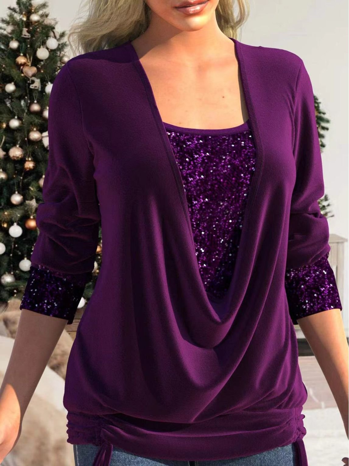 Flaire™ | Oberteil aus Glitterpailletten