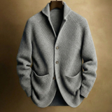 SILVORO | Herren Wollmischung Cordjacke