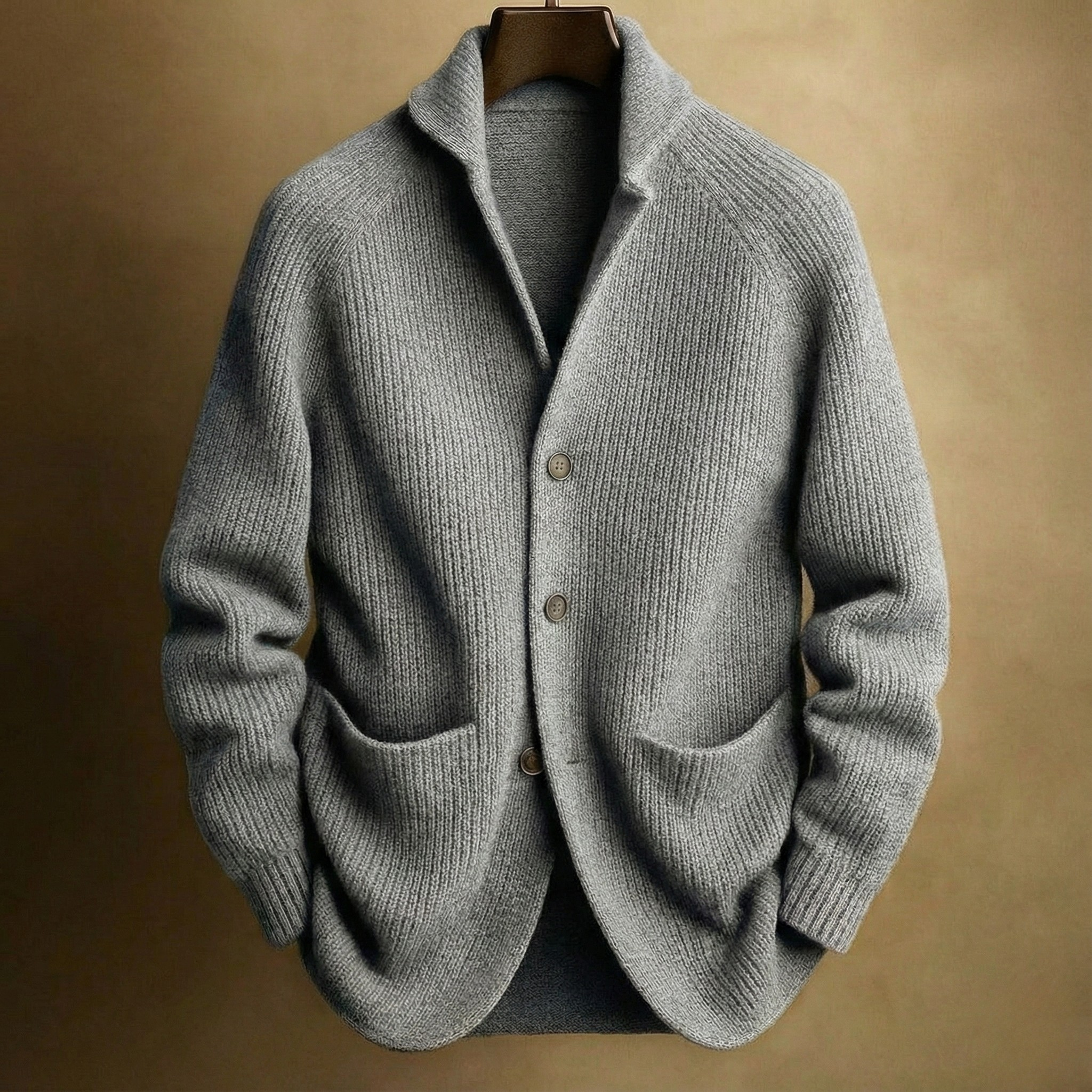 SILVORO | Herren Wollmischung Cordjacke